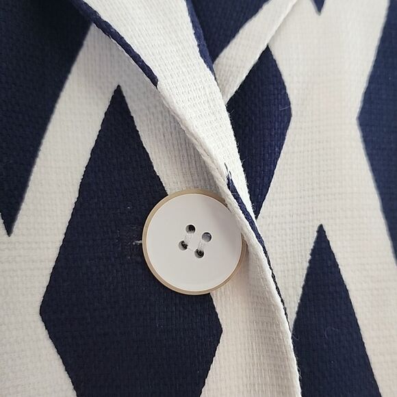 NWT Dennis Basso Diamond Print Sz 10 Pockets Blazer Jacket Formal Chic Elegant - Picture 4 of 11